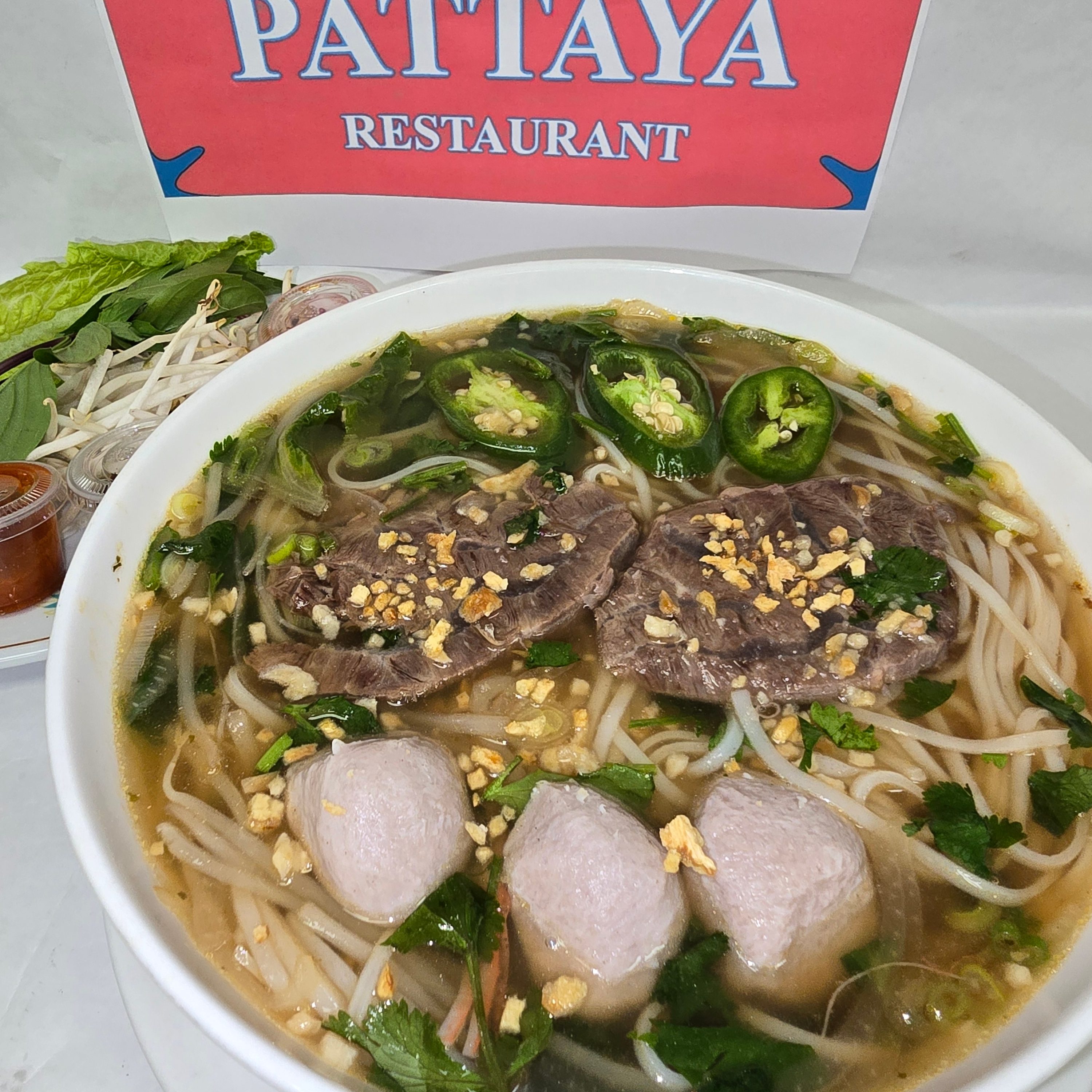 Pho Large Meatball+Tendon.