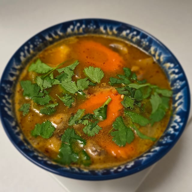Tom Yum Shrimp.
